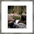 Durango Falls-104th Psalm Framed Print