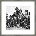Durrani Chiefs, Afghanistan, 1895 Framed Print