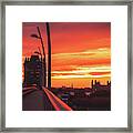 Dusk In Worms Framed Print