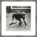 Early Football Captain Of Howard Framed Print