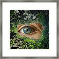 Earth Is Watching You Framed Print