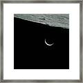 Earthrise From Lunar Orbit During Apollo 15 Framed Print