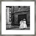 East And West Framed Print