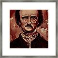 Edgar Allan Poe Dry Blood Framed Print