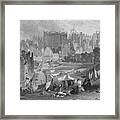 Edinburgh Old Town From Princes Street Framed Print