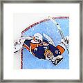 Edmonton Oilers V New York Islanders Framed Print