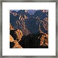 Egypt, Sinai Peninsula, Mountains, View Framed Print