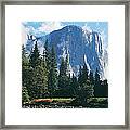 El Capitan And Merced River, Yosemite Framed Print