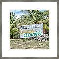 El Curujey Sign Framed Print