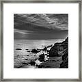 El Matador Beach - B W Framed Print
