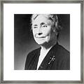 Elderly Helen Keller Framed Print