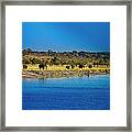 Elephants By Chobe River, Chobe Framed Print