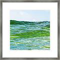 Emerald Wave Framed Print