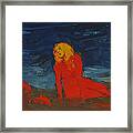 Emerging From The Depth Of The Primary Colors Framed Print