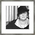 Emily Post In Fancy Hat Framed Print