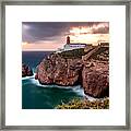 End Of The World - Cape St. Vincent Lighthouse Portugal Framed Print