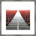 Endless Red Chairs Framed Print