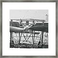 Engine And Propellor Of Bleriots Plane Framed Print