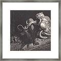 Engraving Of Minos By Gustave Dore Framed Print