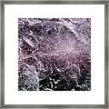 Enigmatic Dark Night Marble #1 #decor #art Framed Print