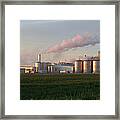 Ethanol Plant At Sunrise Framed Print