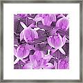 Ethereal Purple Lotus Flower - Tropical, Botanical Art - Purple Water Lily - Lotus Pattern - Violet Framed Print