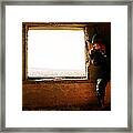 Ethnic Albanians Under Siege In Kosovo Framed Print