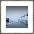 Evening Mood - Astoria-megler Bridge Framed Print