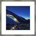 Exploring The Blue 3 Framed Print