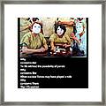 Eyes Without A Face Paintoem Framed Print