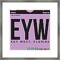 Eyw Key West Luggage Tag I Framed Print