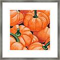 Fall Harvest Watercolor Framed Print