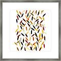 Falling Leaves- Art By Linda Woods Framed Print