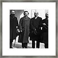 Famous Zionists Arrive In The United Framed Print