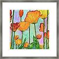 Fanciful Tulips Framed Print