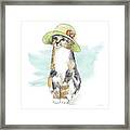 Fancy Cats Iii Watercolor Framed Print