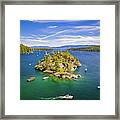 Fannette Island Aerial Framed Print