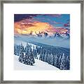 Fantastic Winter Landscape Dramatic Framed Print