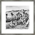 Farmers In Germany Framed Print