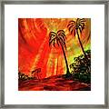 Evening Of Yellow Sun Framed Print