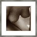 Female Grainy Torso Framed Print