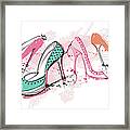 Feminine Shoes Framed Print