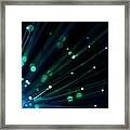 Fiber Optics - Xlarg Framed Print