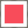 Fiery Coral Framed Print