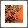 Fiery Sunset At St. Marks Framed Print