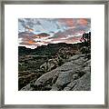 Fiery Sunset Over Colorado National Monument Framed Print