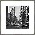 Fifth Ave. And The Flatiron Bldg Framed Print