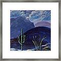 Finger Rock Evening, Tucson Framed Print