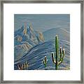 Finger Rock Trail Snow, Tucson, Arizona Framed Print