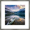 First Snow Emerald Lake Framed Print